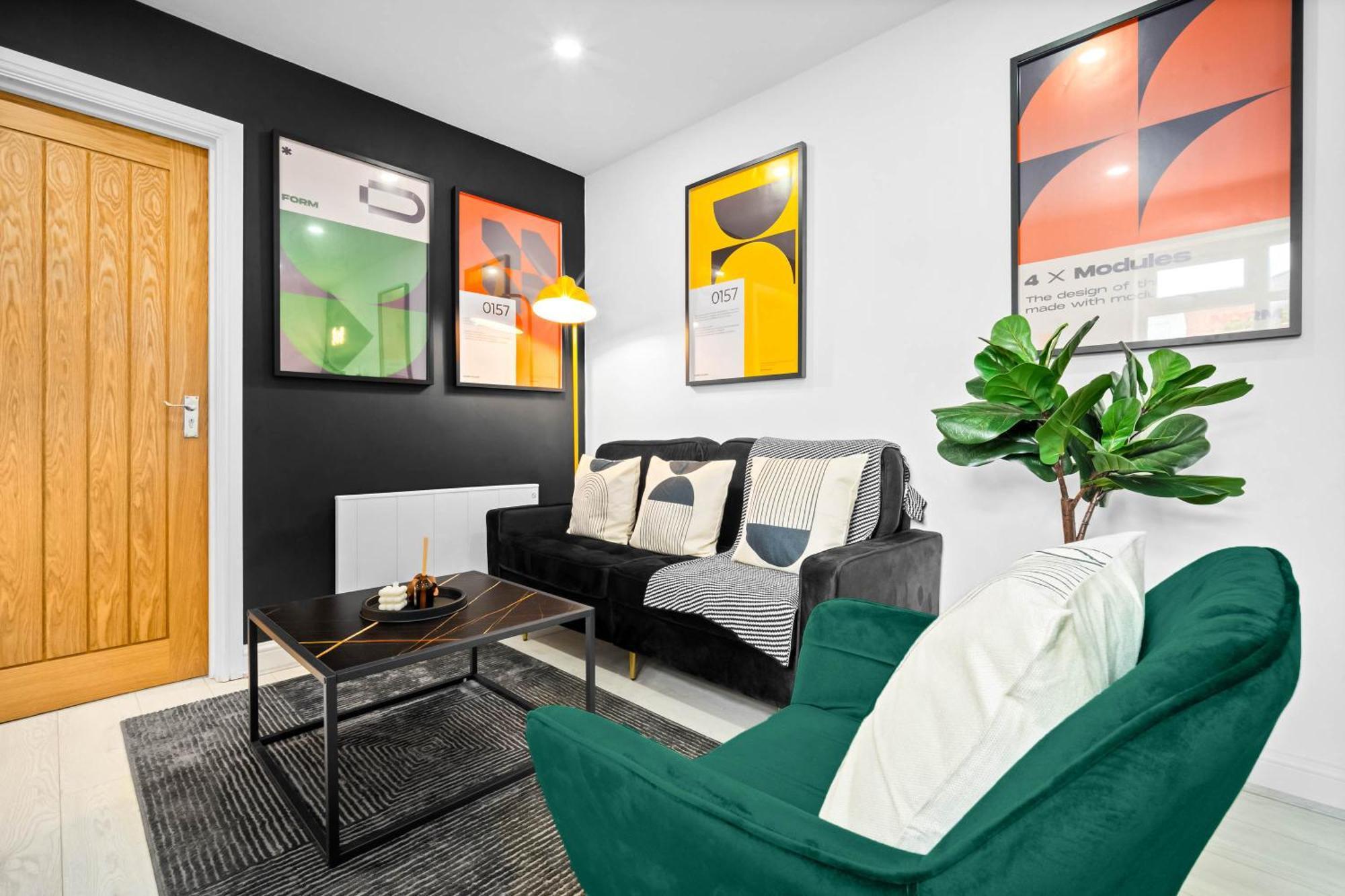 Luxury 3 Bedroom Apartment - Terrace - Near City Centre - Wifi - Smart Tv 1Mr Бирмингем Экстерьер фото